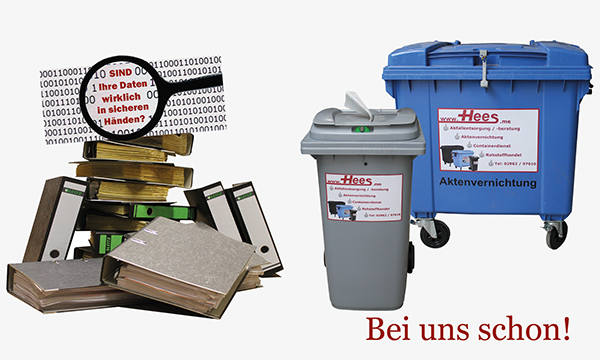 Datenschutz, Vernichtung, Sicherheit, Altakten