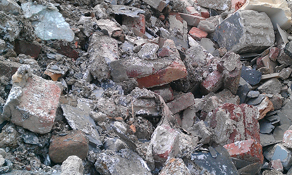 Bauschutt, Steine, Abbruch, Entsorgen